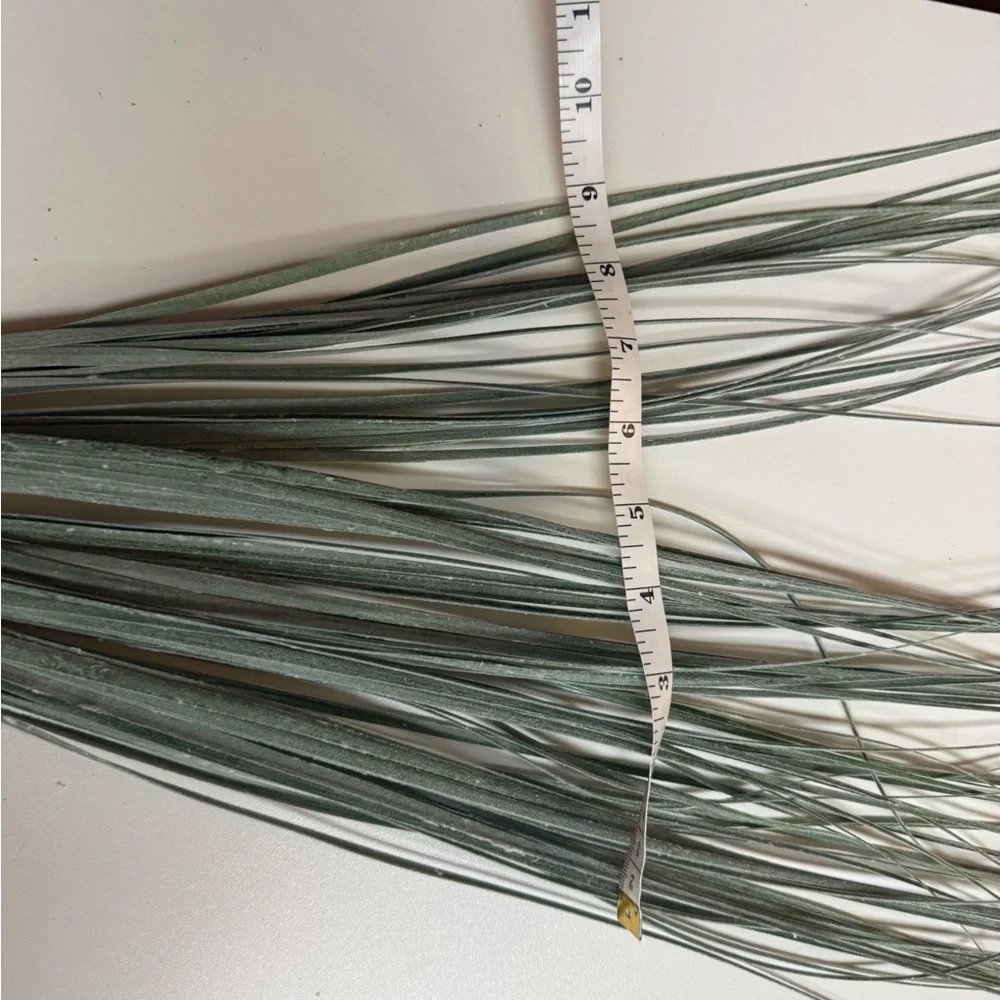 Artificial gray-green grass branch 27”